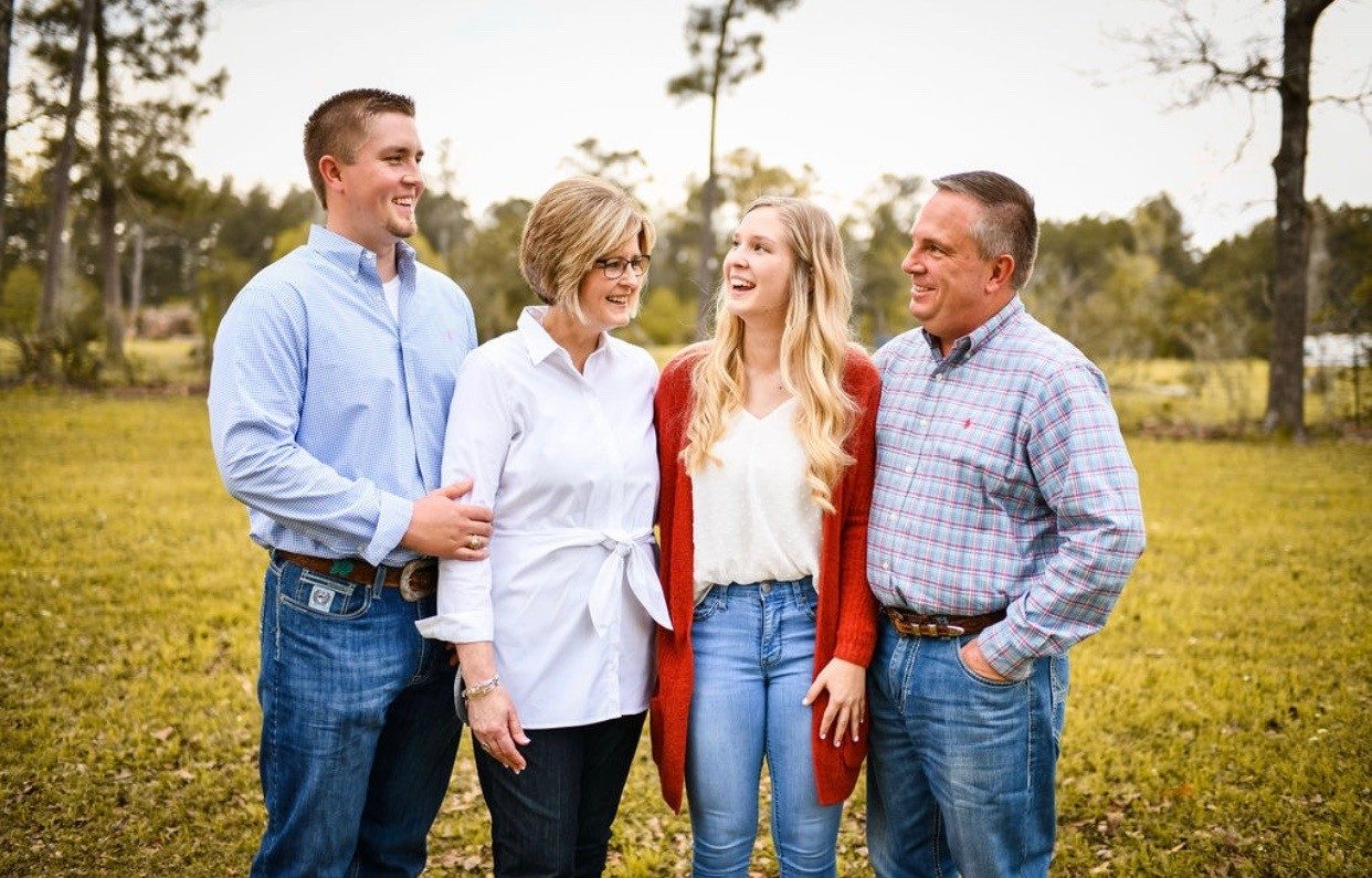 JoAnne Holly (second from left) with her son, Tanner, daughter, Taylor, and husband, Mark.