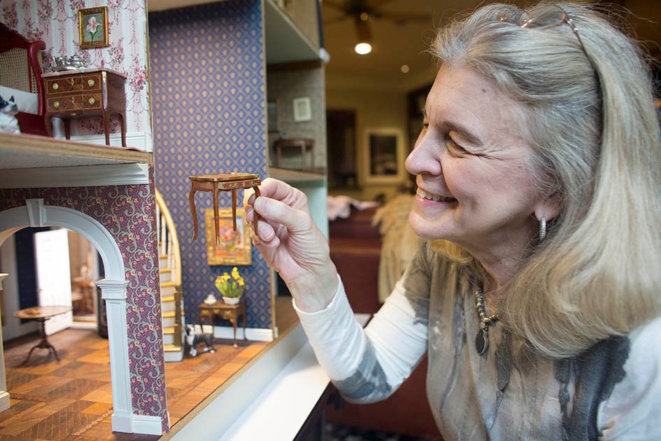 Radiation oncologist Patricia Eifel escapes relaxes by building miniature dollhouses.