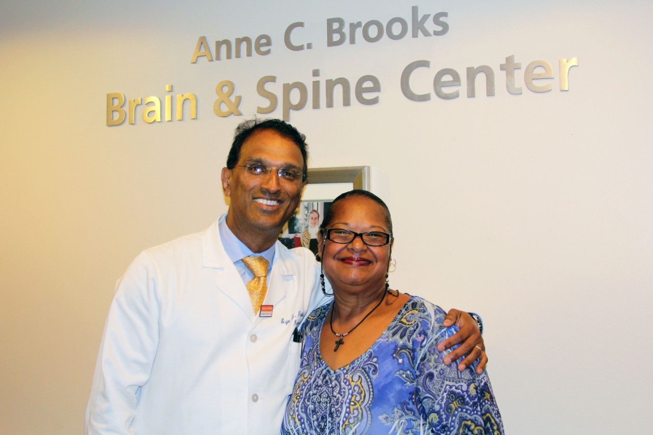 Cancerwise blog photo: Luvenia Berry (right) with Sujit Prabhu, M.D.