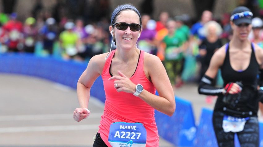 Cancerwise blog post: Marathon runner and stomach cancer survivor Marne Shafer credits her quick recovery from a total gastrectomy to her history of running.