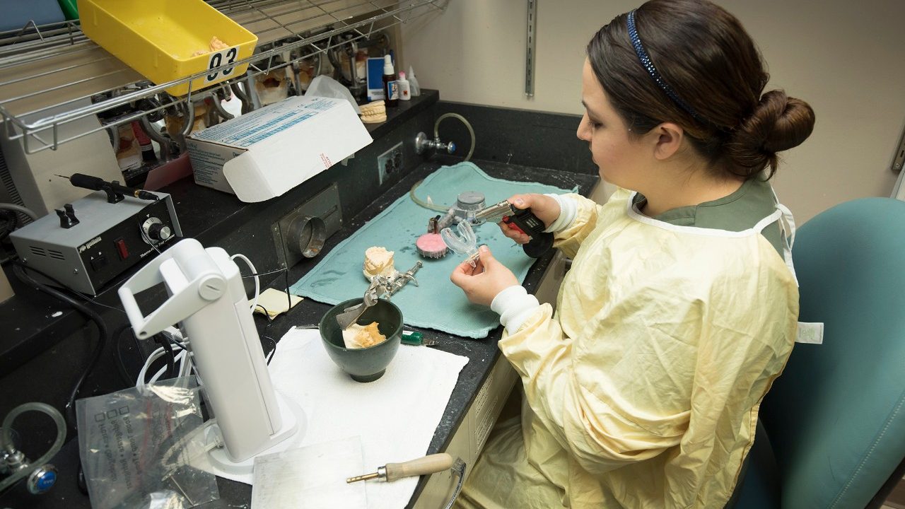 Cancerwise blog post: Prosthodontic lab technicians partner with maxillofacial prosthodontic doctors to replicate patients' mouths.