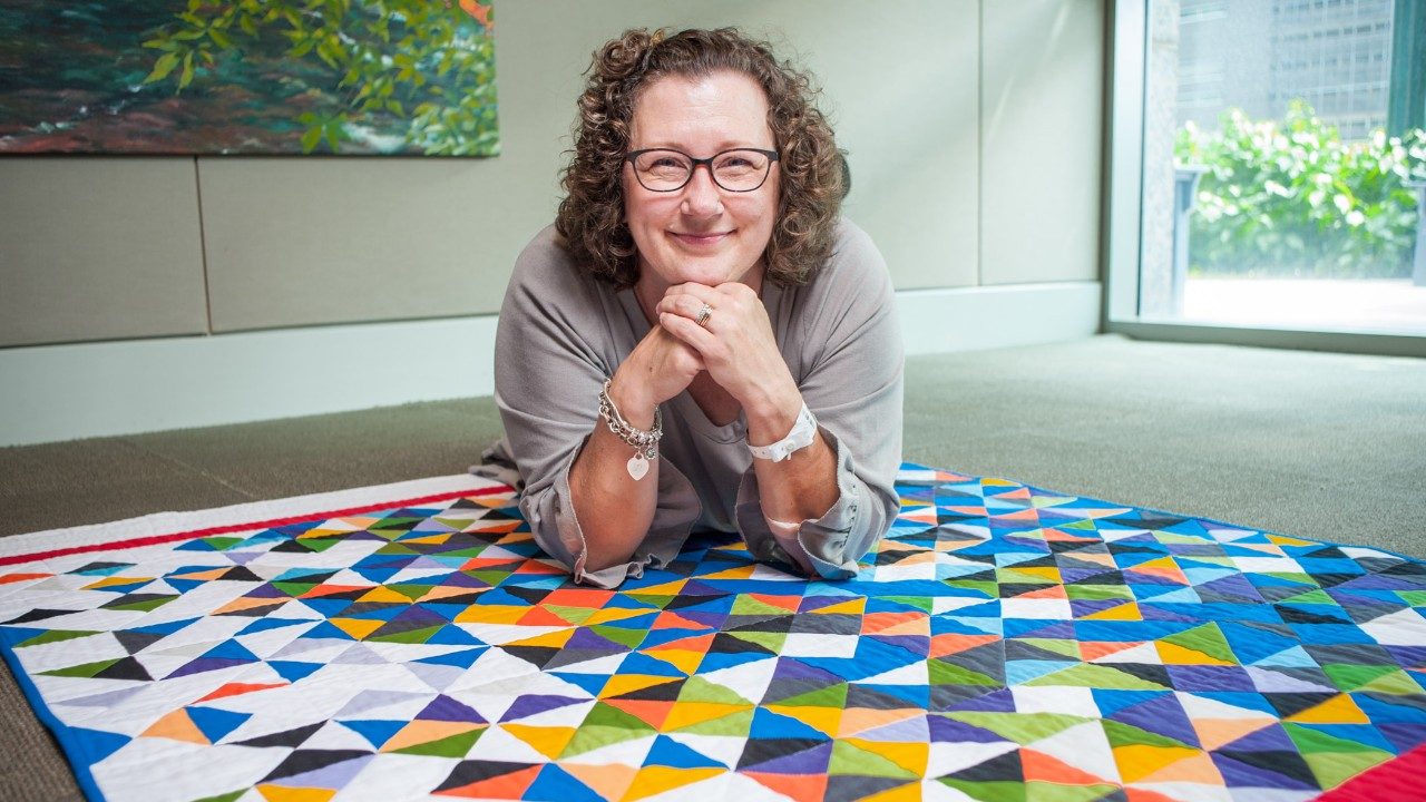 Cancerwise blog post: Breast cancer survivor Michelle Hines shares how quilting helped her through cancer and discusses a special quilt she made.