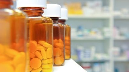 Bottles of opioids that may be prescribed to treat cancer pain