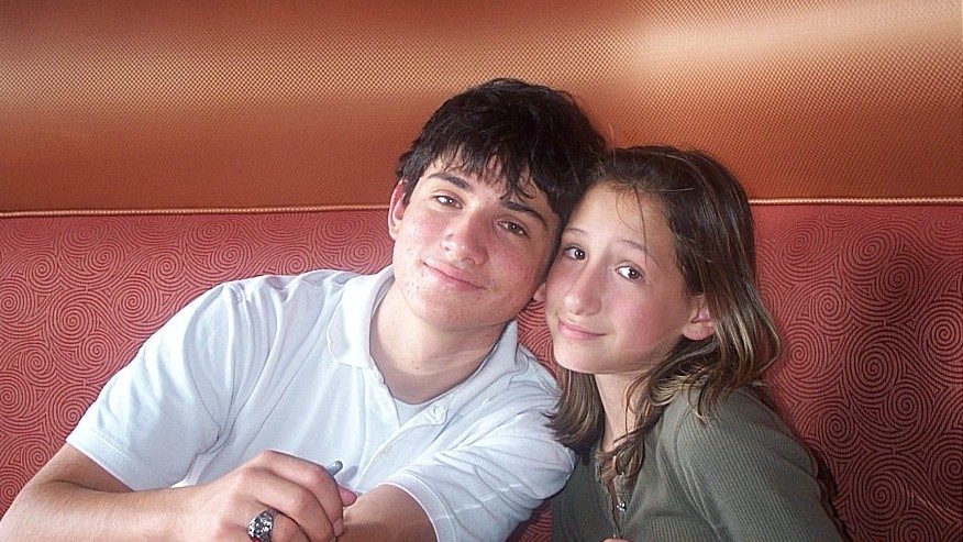 A young Brooke Boudoin poses with Brandon, her older brother and a glioblastoma patient Brandon.