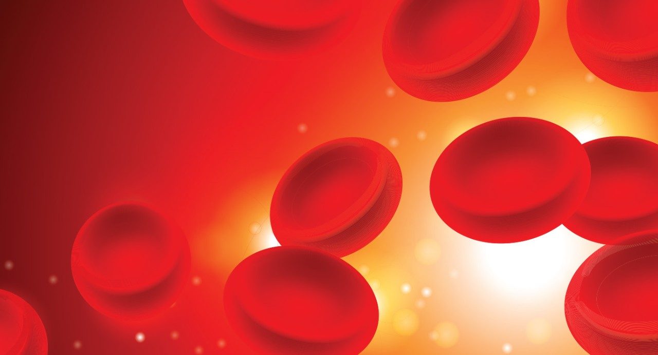 graphic of red blood cells in bloodstream