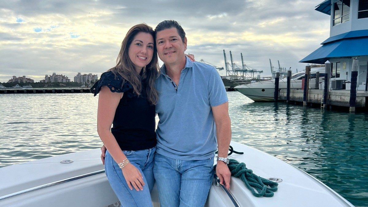 Tongue cancer survivor Carlos Morera and his wife, Edleen