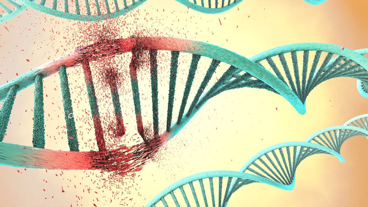 illustration of damaged DNA