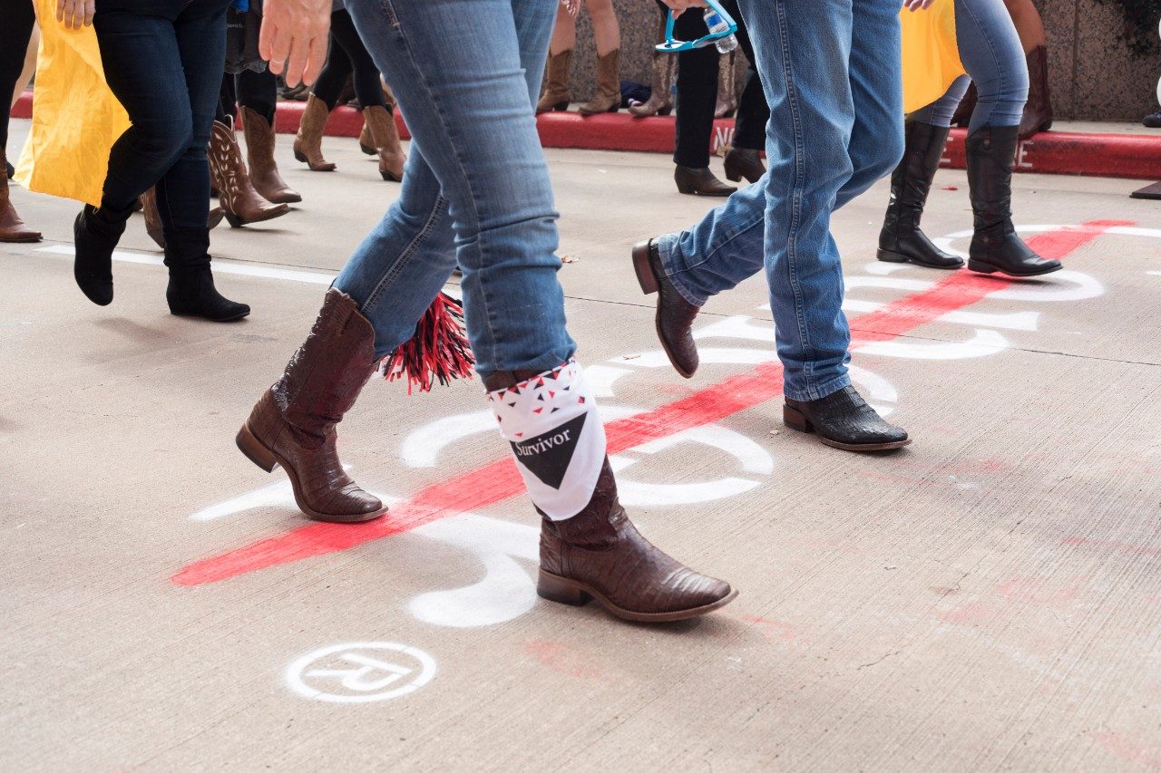 More than 5,000 cancer patients and family members, volunteers, friends, faculty and staff gathered at the Texas Medical Center on Saturday, Nov. 11 to help raise more than $925,000 at MD Anderson’s second annual Boot Walk to End Cancer®.